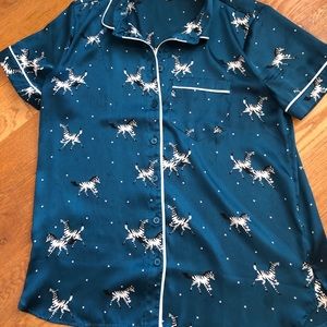 LOFT Sleep Zebra Shirt